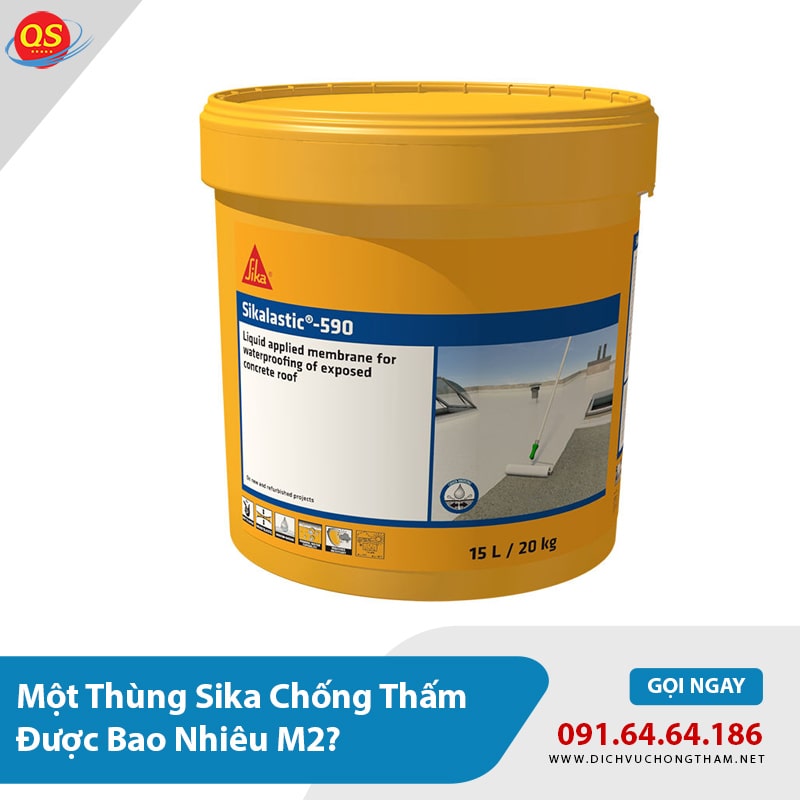 Giải Đáp: Một Thùng Sika Chống Thấm Được Bao Nhiêu M2?