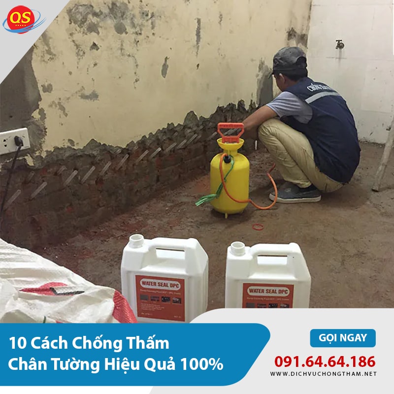 10 Cách Chống Thấm Chân Tường Hiệu Quả 100%