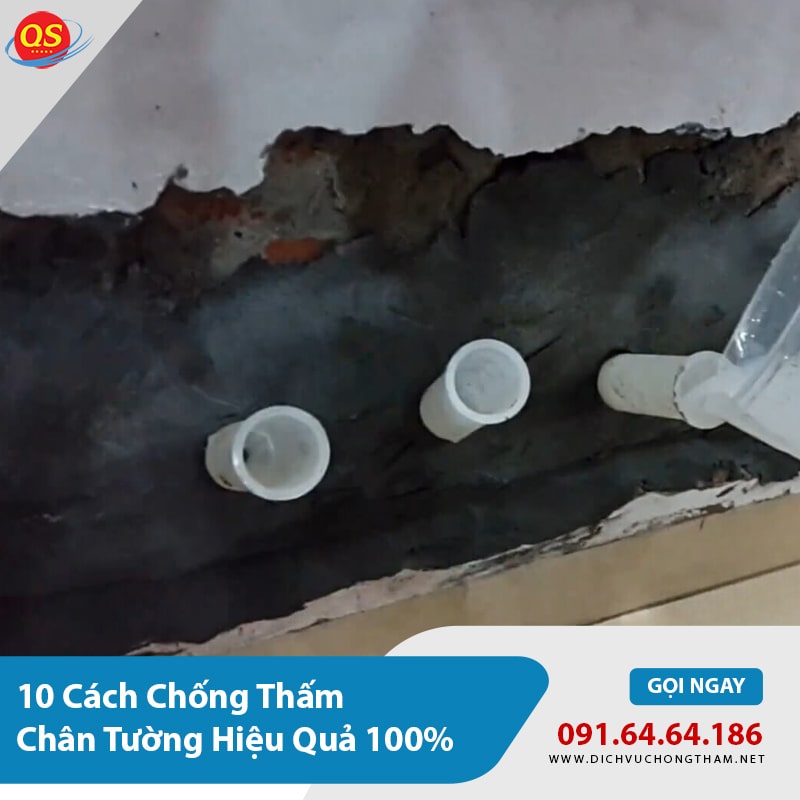 10 Cách Chống Thấm Chân Tường Hiệu Quả 100%