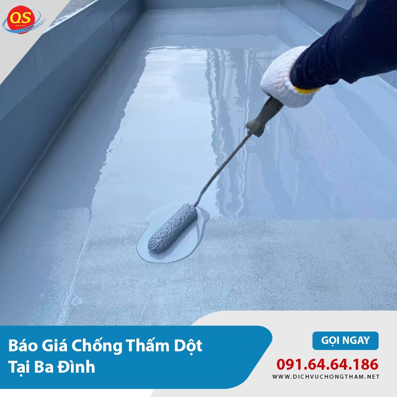 Báo Giá Chống Thấm Dột Tại Ba Đình Chỉ Từ 70.000đ/m2