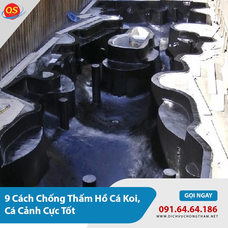 9 Cách Chống Thấm Hồ Cá Koi, Cá Cảnh Tốt, Báo Giá 2025
