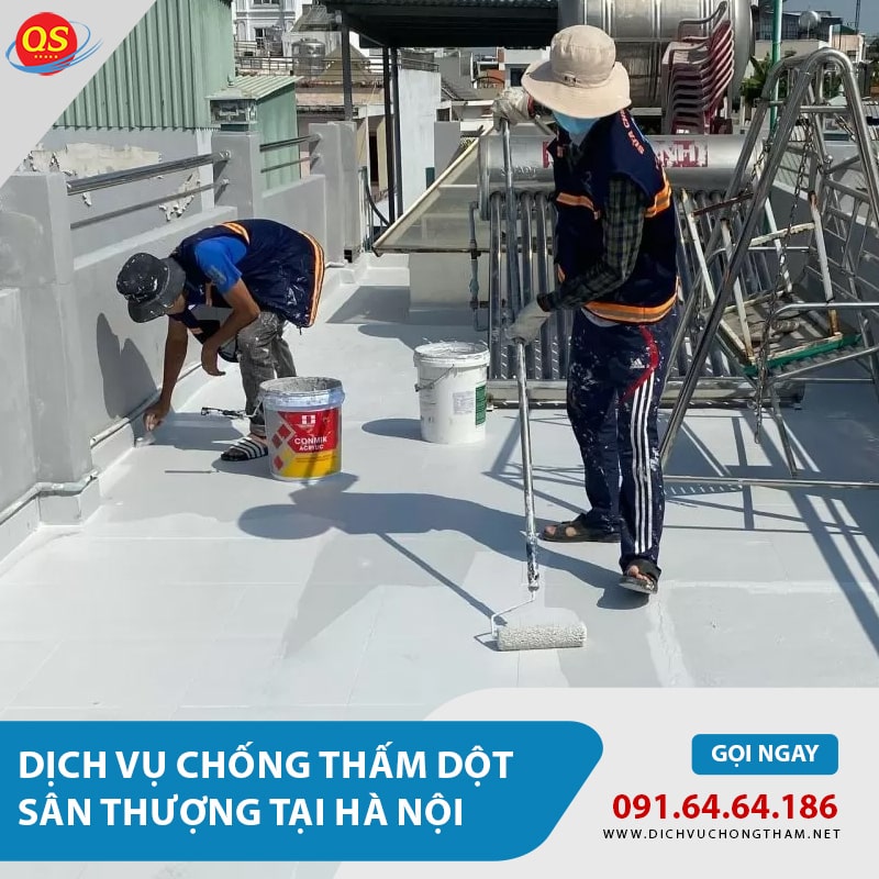 Chống Thấm Dột Sân Thượng Tại Hà Nội Từ 120.000đ/m2, Bảo Hành 10 Năm