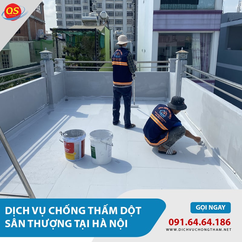 Chống Thấm Dột Sân Thượng Tại Hà Nội Từ 120.000đ/m2, Bảo Hành 10 Năm