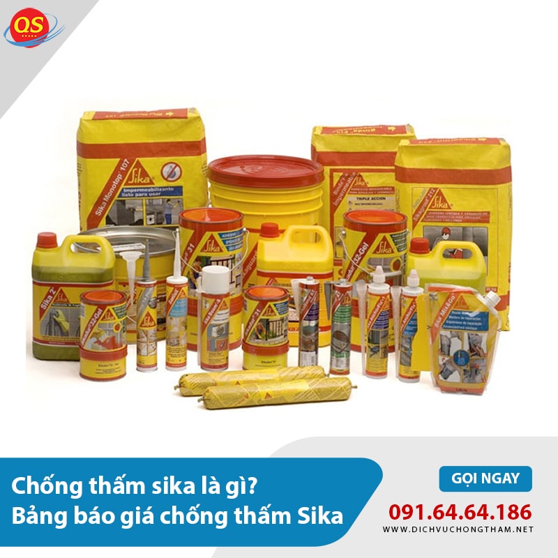 Báo Giá Chống Thấm Sika Từ 100.000đ/m2 Mới Nhất