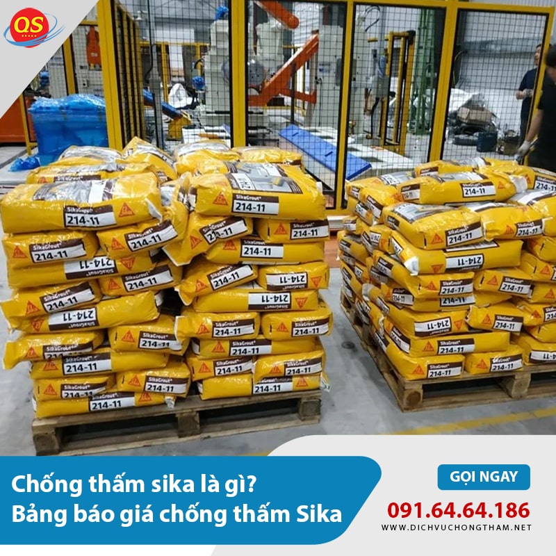 Báo Giá Chống Thấm Sika Từ 100.000đ/m2 Mới Nhất