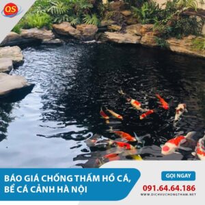 Báo giá chống thấm hồ cá, chống thấm bể cá tại Hà Nội