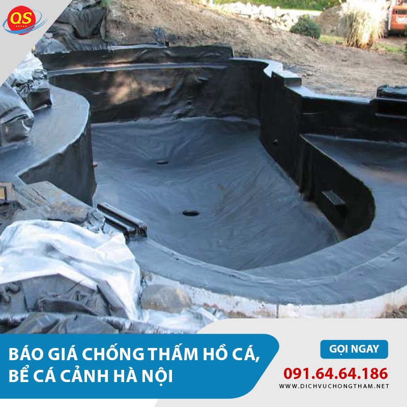 Báo giá chống thấm hồ cá, chống thấm bể cá tại Hà Nội