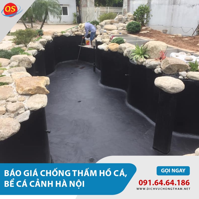 Báo giá chống thấm hồ cá, chống thấm bể cá tại Hà Nội