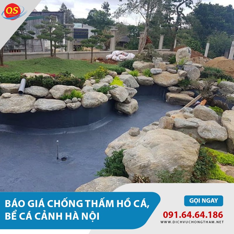Báo giá chống thấm hồ cá, chống thấm bể cá tại Hà Nội