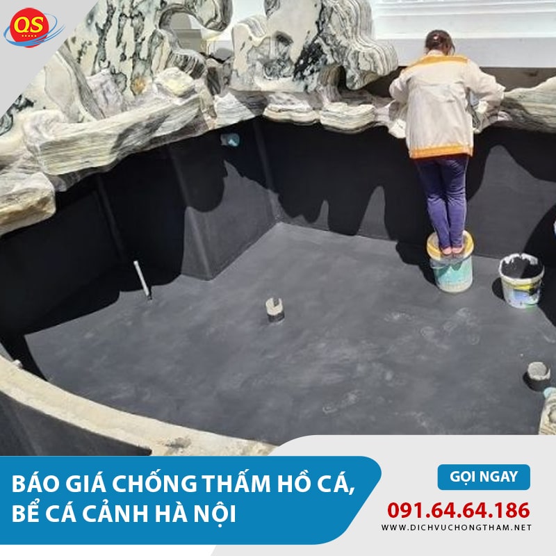 Báo giá chống thấm hồ cá, chống thấm bể cá tại Hà Nội