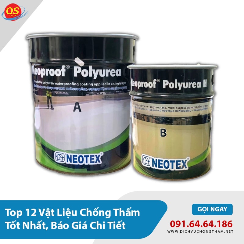 Top 12 Vật Liệu Chống Thấm Tốt Nhất, Báo Giá Chi Tiết