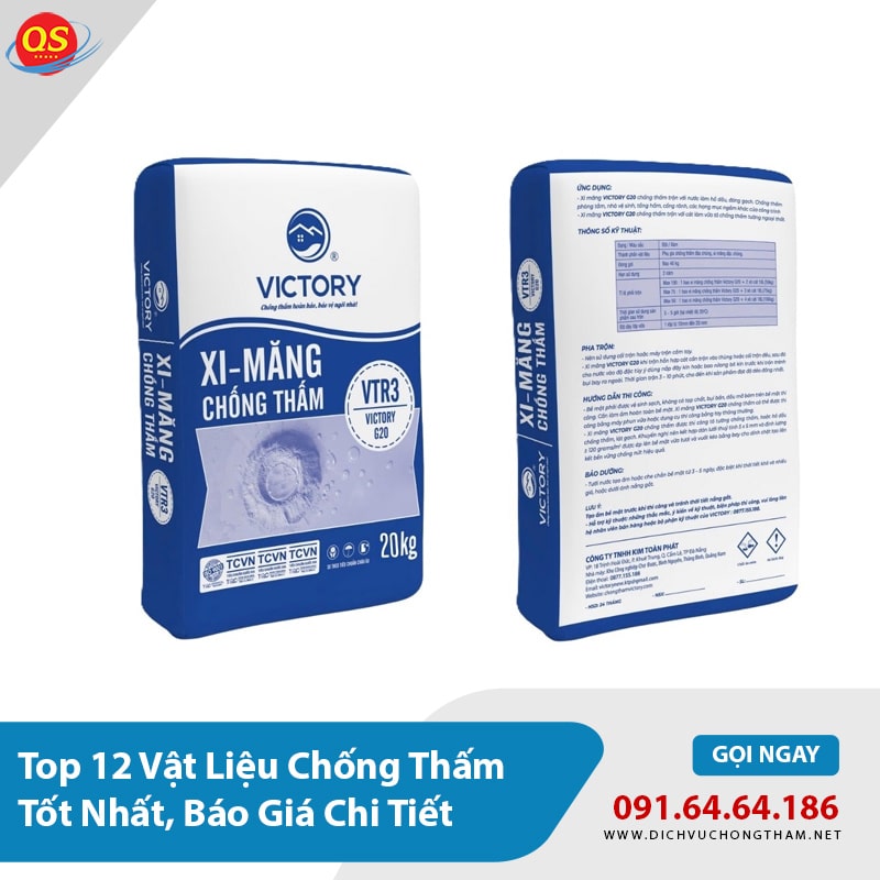 Top 12 Vật Liệu Chống Thấm Tốt Nhất, Báo Giá Chi Tiết