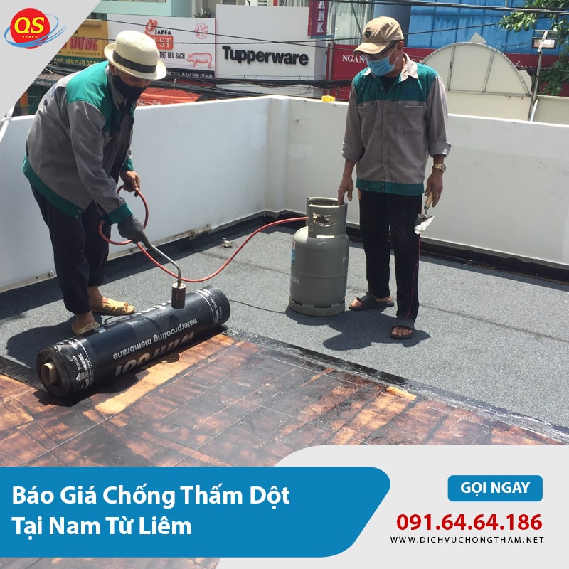 Báo Giá Chống Thấm Nam Từ Liêm Từ 80K/m2, Bảo Hành 15 Năm