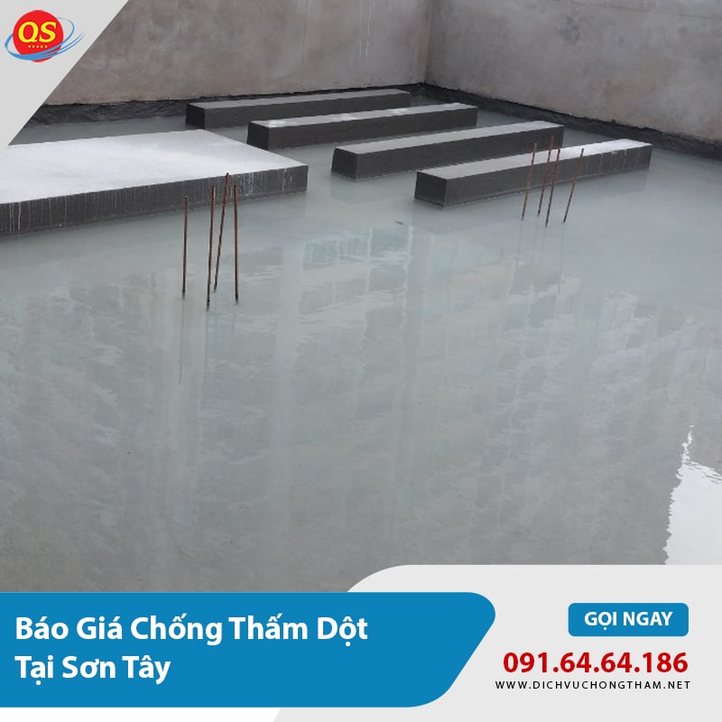 Báo Giá Chống Thấm Sơn Tây Từ 90K/m2, Hiệu Quả 100%