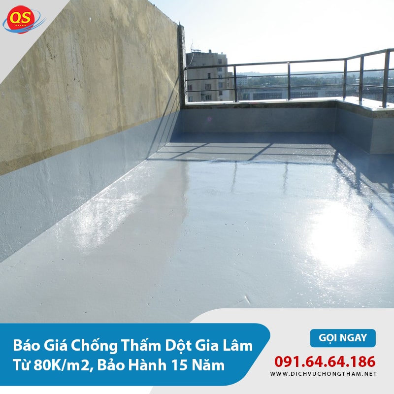 Báo giá chống thấm dột sân thượng tại Gia Lâm Báo giá chống thấm dột sân thượng tại Gia Lâm