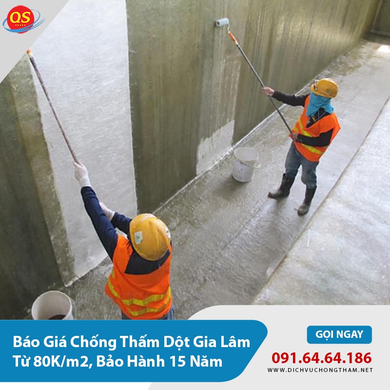 Báo Giá Chống Thấm Dột Gia Lâm Từ 80K/m2, Bảo Hành 15 Năm Báo Giá Chống Thấm Dột Gia Lâm Từ 80K/m2, Bảo Hành 15 Năm
