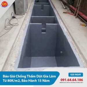 Báo Giá Chống Thấm Dột Gia Lâm Từ 80K/m2, Bảo Hành 15 Năm