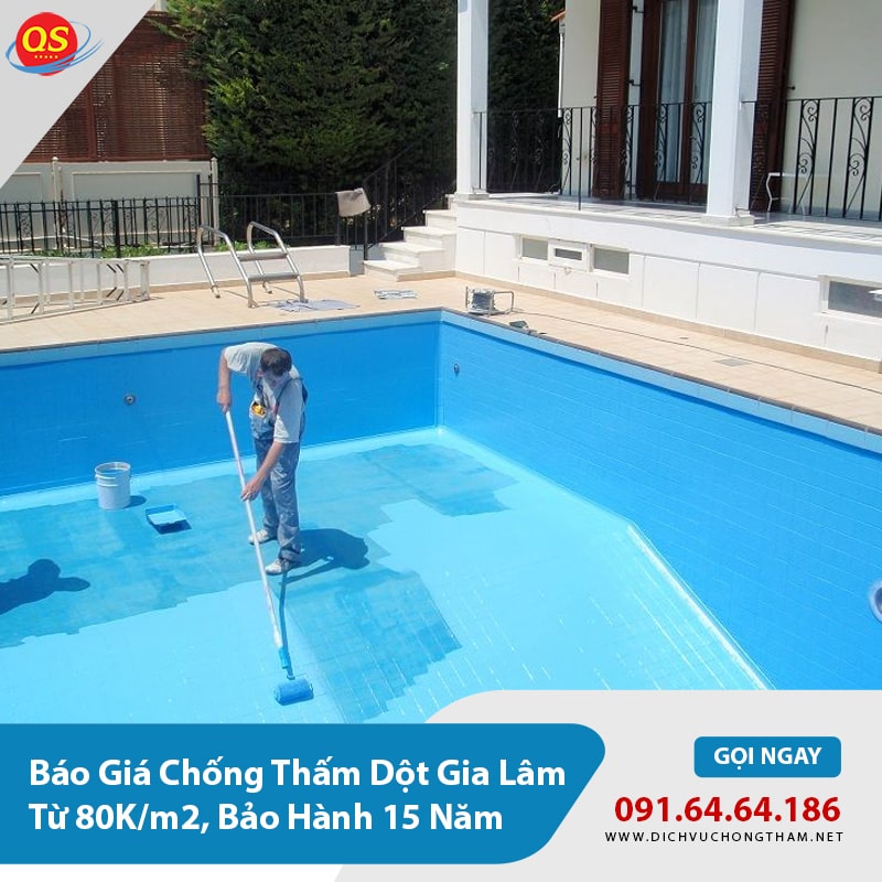 Báo giá chống thấm bể bơi tại Gia Lâm Báo giá chống thấm bể bơi tại Gia Lâm