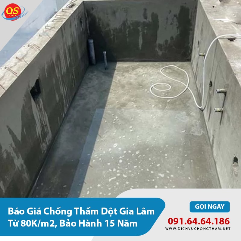 Báo giá chống thấm bể hóa chất, bể chứa nước thải tại Gia Lâm Báo giá chống thấm bể hóa chất, bể chứa nước thải tại Gia Lâm