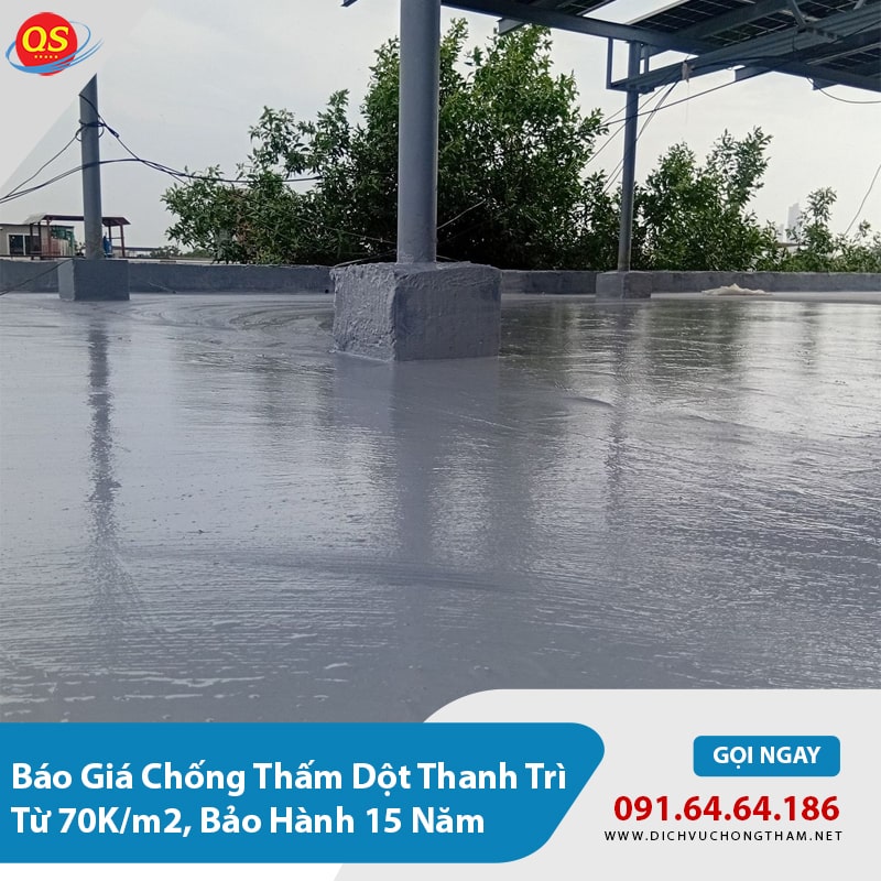 Báo Giá Chống Thấm Dột Thanh Trì Từ 70K/m2, Bảo Hành 15 Năm