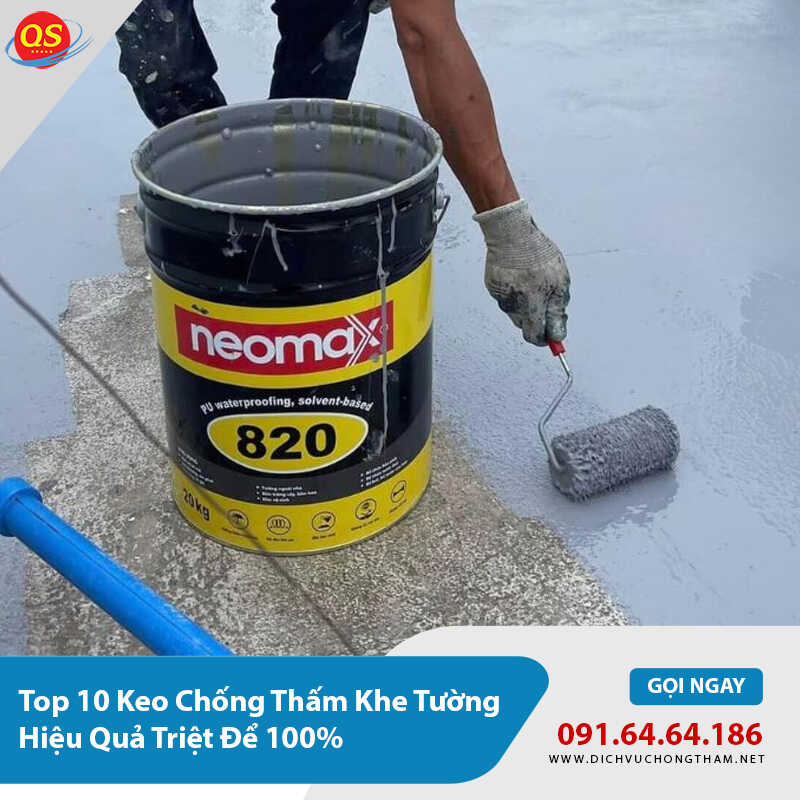 Keo chống thấm khe tường Neomax 820 Keo chống thấm khe tường Neomax 820