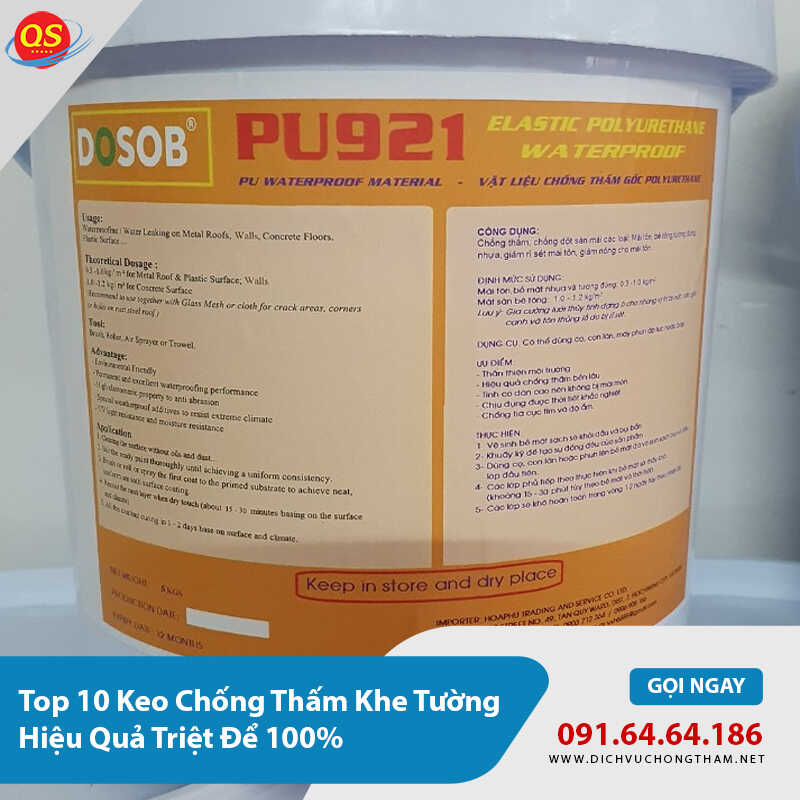 Keo chống thấm khe tường TX911 Keo chống thấm khe tường TX911