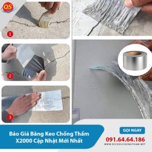 Báo Giá Băng Keo Chống Thấm X2000 Cập Nhật Mới Nhất