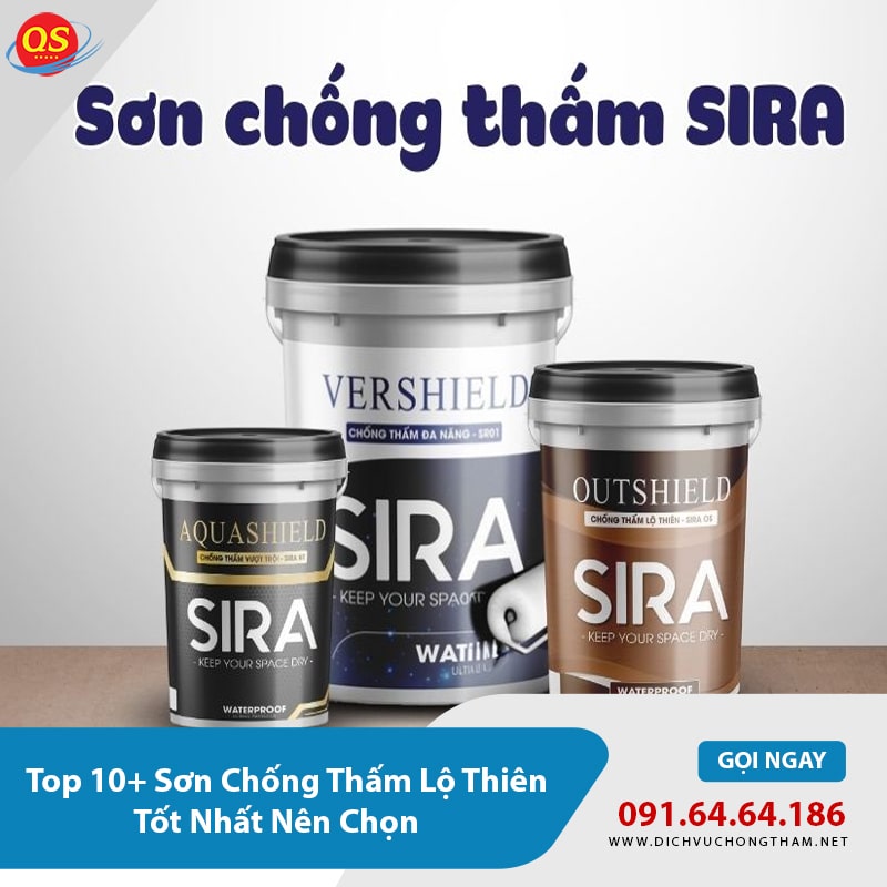 Sơn chống thấm lộ thiên Sira Sơn chống thấm lộ thiên Sira