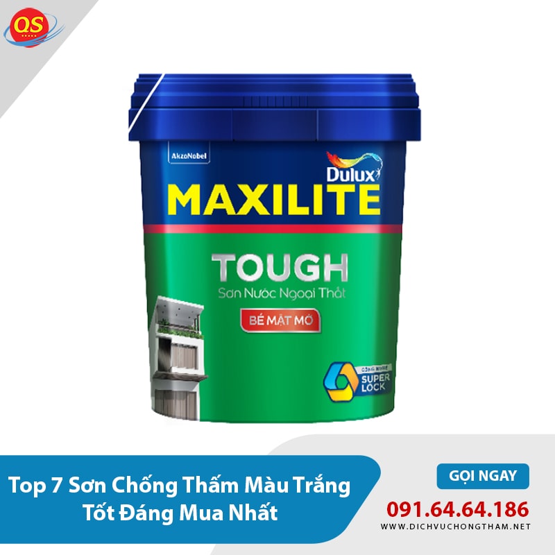 Top 7 sơn chống thấm màu trắng tốt, hiệu quả nhất - Maxilite Chống Thấm