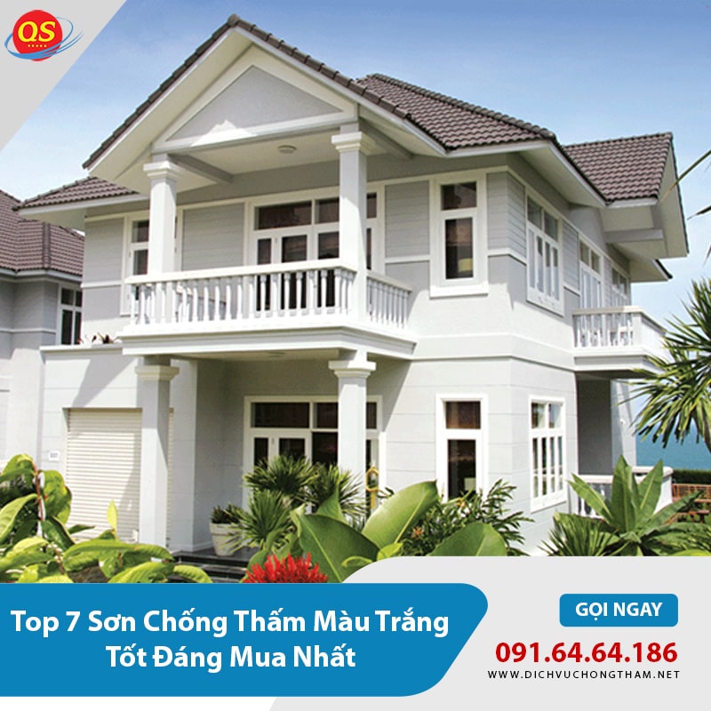 Top 7 Sơn Chống Thấm Màu Trắng Tốt Đáng Mua Nhất 2026