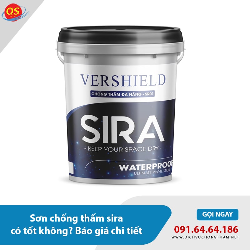 Sơn chống thấm sira có tốt không? Báo giá chi tiết Sơn chống thấm sira có tốt không? Báo giá chi tiết