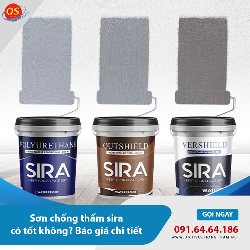 Sơn chống thấm sira có tốt không? Báo giá chi tiết
