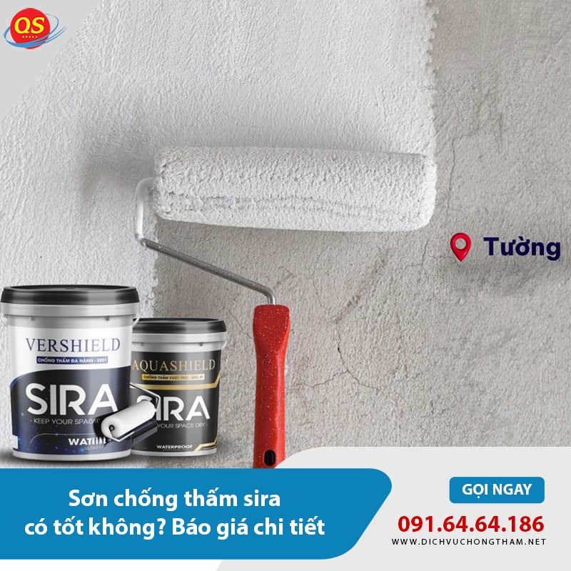 Sơn chống thấm sira có tốt không? Báo giá chi tiết Sơn chống thấm sira có tốt không? Báo giá chi tiết