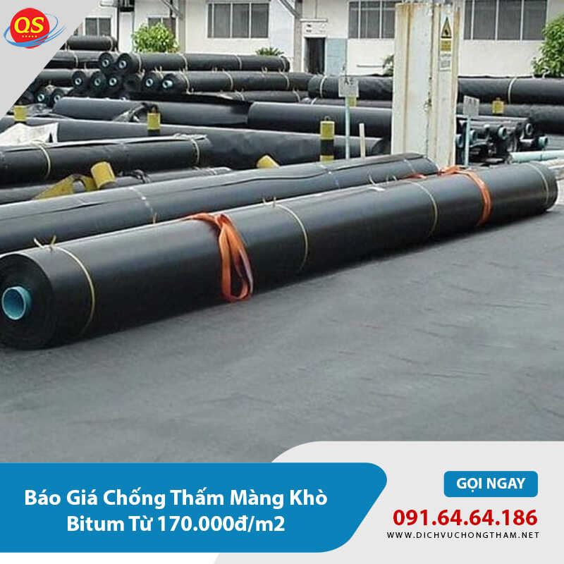 Báo Giá Chống Thấm Màng Khò Bitum Từ 170.000đ/m2 2026