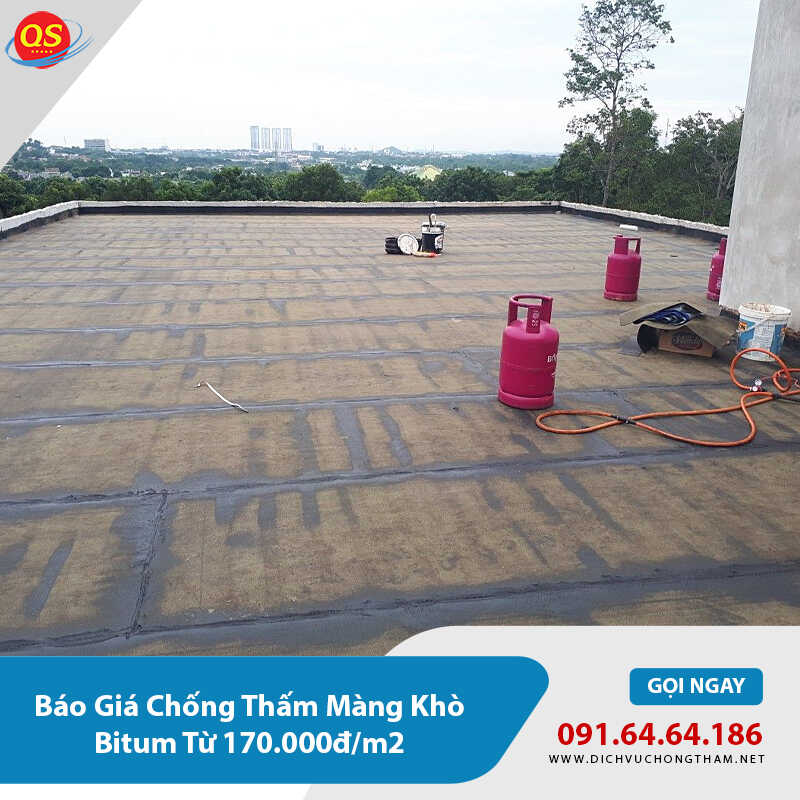 Báo Giá Chống Thấm Màng Khò Bitum Từ 170.000đ/m2 2026