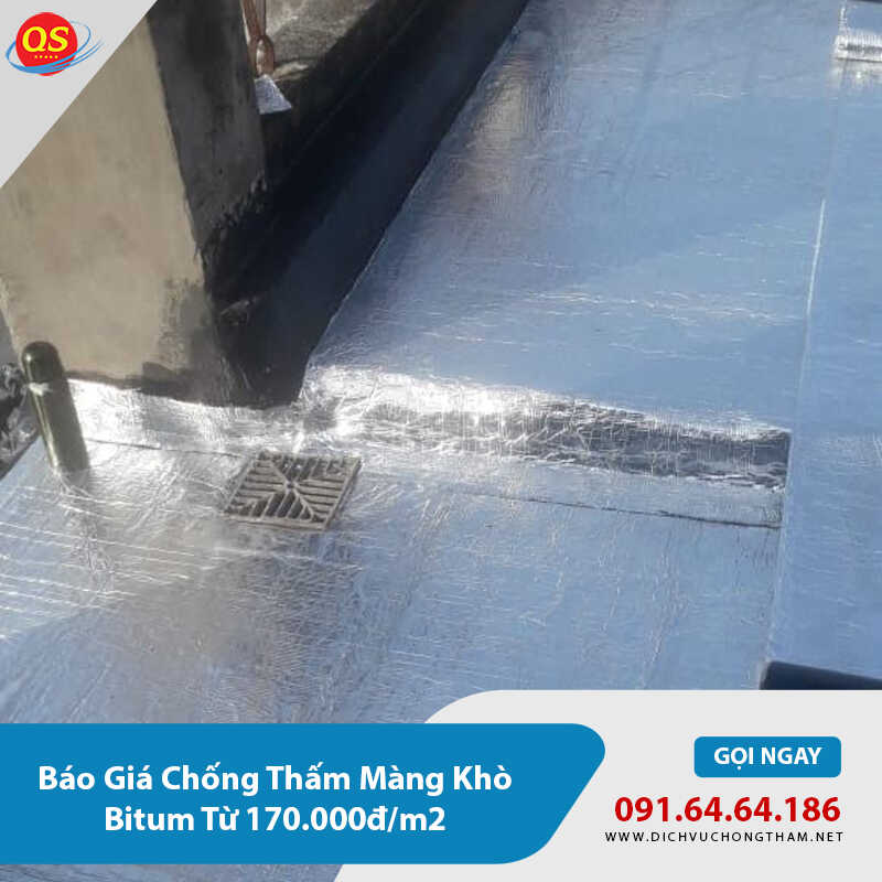 Báo Giá Chống Thấm Màng Khò Bitum Từ 170.000đ/m2 2026