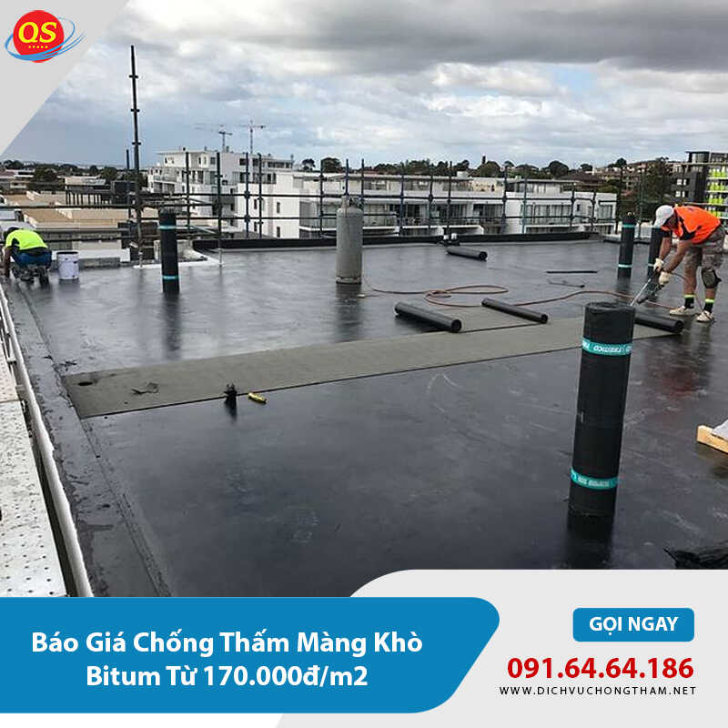 Báo Giá Chống Thấm Màng Khò Bitum Từ 170.000đ/m2 2026