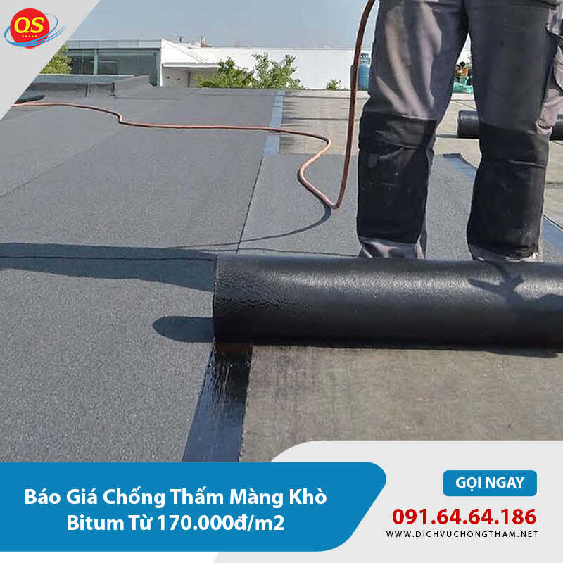 Báo Giá Chống Thấm Màng Khò Bitum Từ 170.000đ/m2 2026