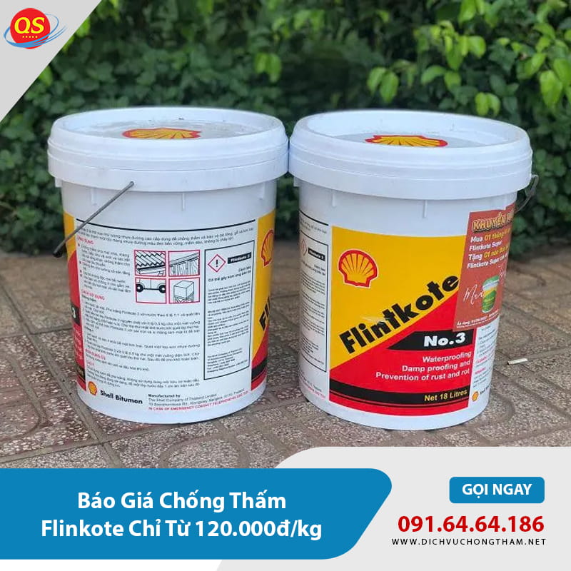 Báo Giá Chống Thấm Flinkote Chỉ Từ 120.000đ/kg năm 2026 Báo Giá Chống Thấm Flinkote Chỉ Từ 120.000đ/kg năm 2026