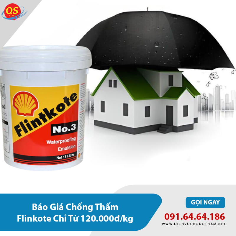 Báo Giá Chống Thấm Flinkote Chỉ Từ 120.000đ/kg năm 2026