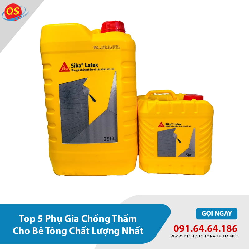 Top 5 phụ gia chống thấm cho bê tông tốt nhất nên chọn - Sika Latex TH Top 5 phụ gia chống thấm cho bê tông tốt nhất nên chọn - Sika Latex TH