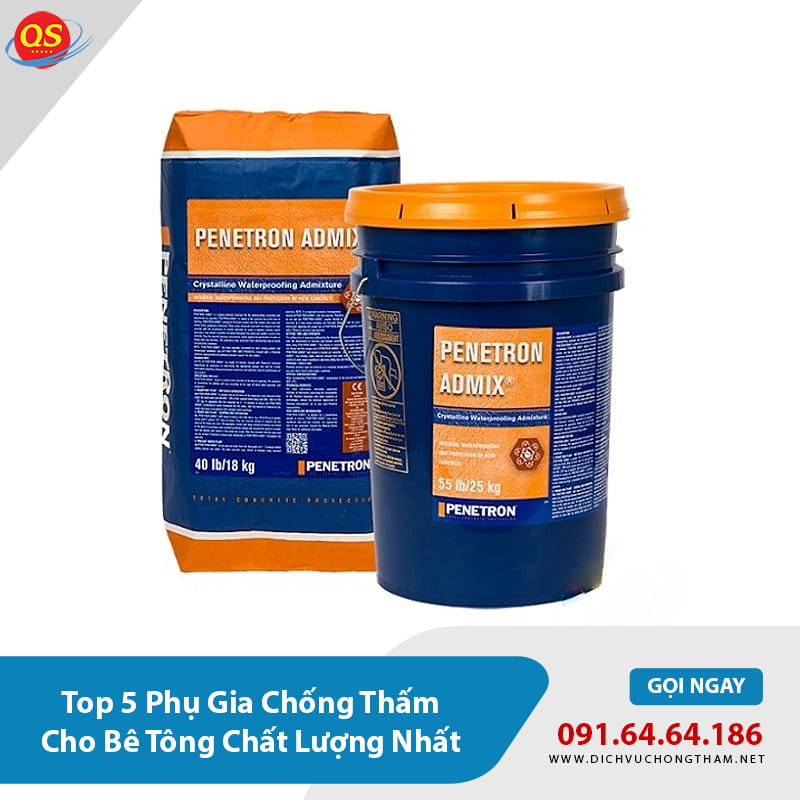 Top 5 phụ gia chống thấm cho bê tông tốt nhất nên chọn - Penetron Admix Top 5 phụ gia chống thấm cho bê tông tốt nhất nên chọn - Penetron Admix