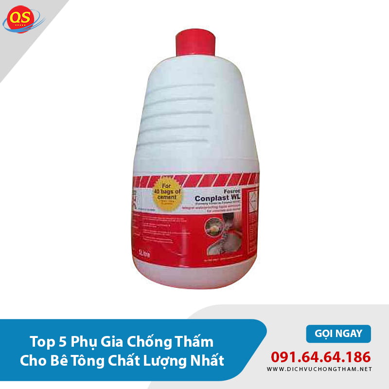 Top 5 phụ gia chống thấm cho bê tông tốt nhất nên chọn - Fosroc Conplast Top 5 phụ gia chống thấm cho bê tông tốt nhất nên chọn - Fosroc Conplast