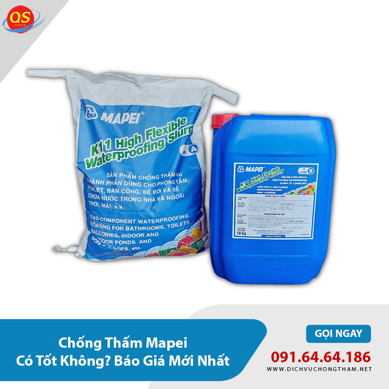 Mapei K11 High Flexible (vữa chống thấm 2 thành phần)