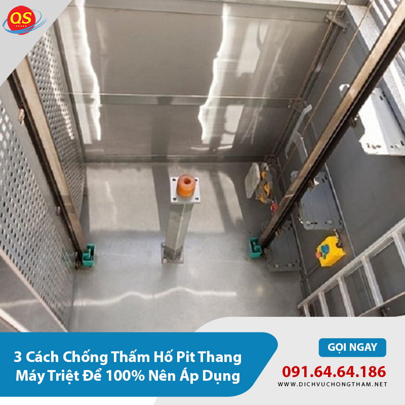 Chống thấm hố pit thang máy bằng sơn chống thấm