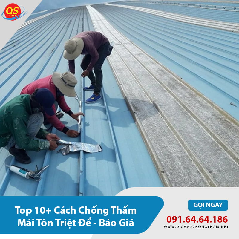 Sử dụng keo chống thấm mái tôn Silicon