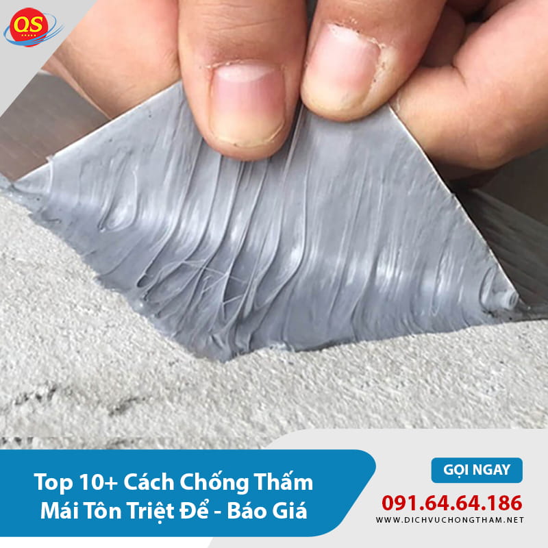 Sử dụng băng keo chống thấm mái tôn