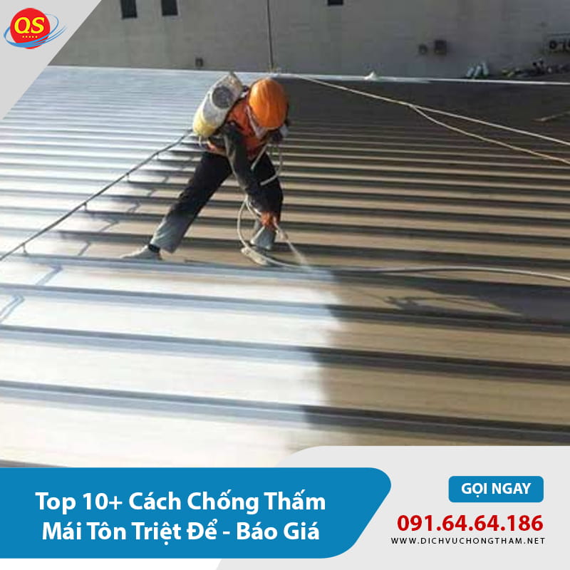 Dùng sơn chống thấm mái tôn