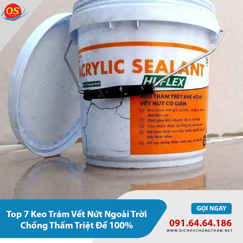 Keo trám vết nứt ngoài trời Acrylic