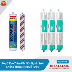 Top 7 Keo Trám Vết Nứt Ngoài Trời Chống Thấm Triệt Để 100%